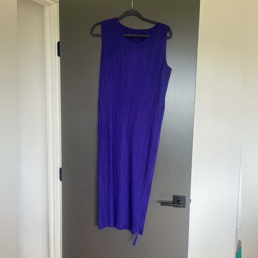 Please Please Issey Miyake April Plisse Mid Dress